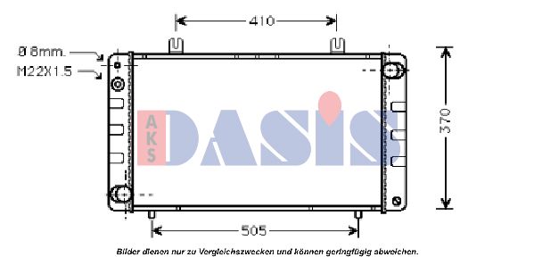 AKS DASIS Jäähdytin,moottorin jäähdytys 190001N